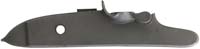 Lock plate with integral pan, 5.68" x 1.03", wax cast